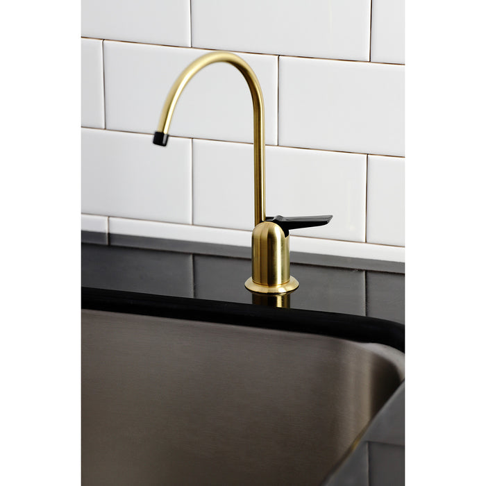 Kingston Brass K6197 Americana Single-Handle Water Filtration Faucet, Brushed Brass
