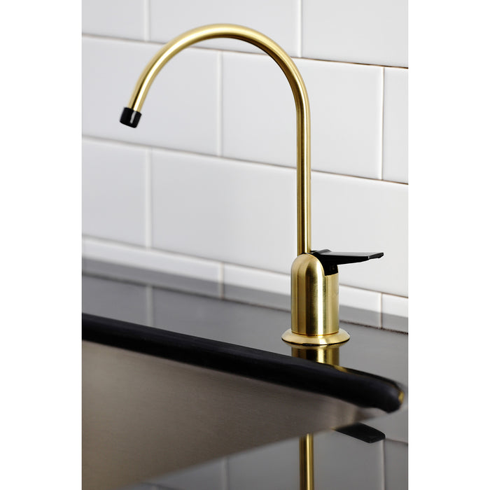 Kingston Brass K6197 Americana Single-Handle Water Filtration Faucet, Brushed Brass