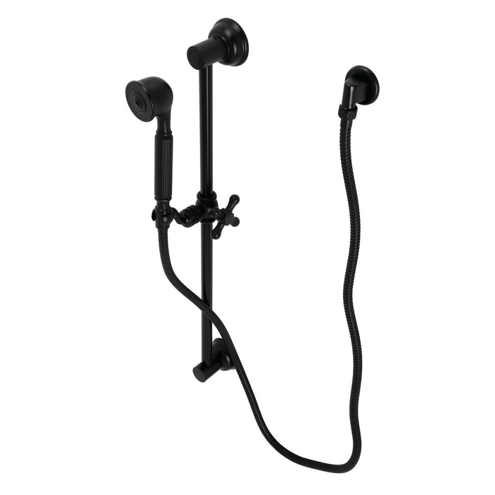 Kingston Brass KAK3320W0 Made to Match Shower System with 24" Slide/Grab Bar and Hand Shower, Matte Black