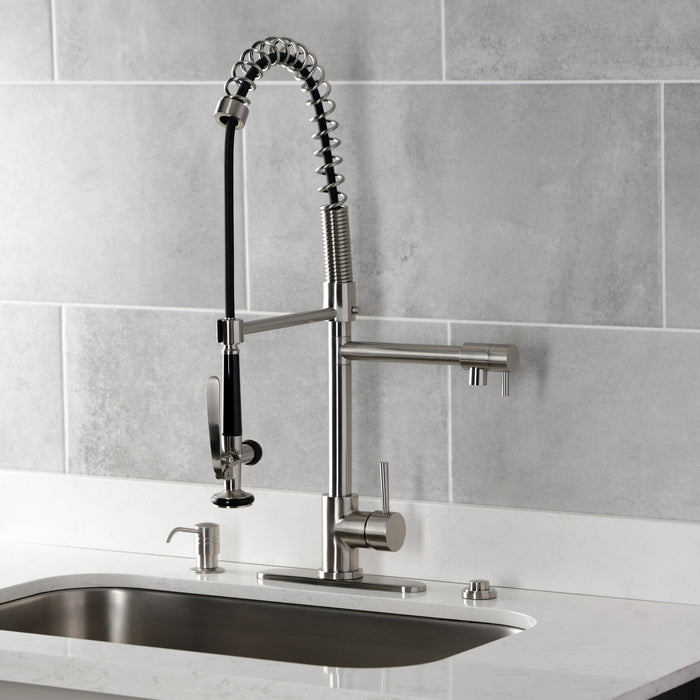 Kingston Brass KATSK218 Trimscape Single Outlet Garbage Disposal Air Switch Kit, Brushed Nickel