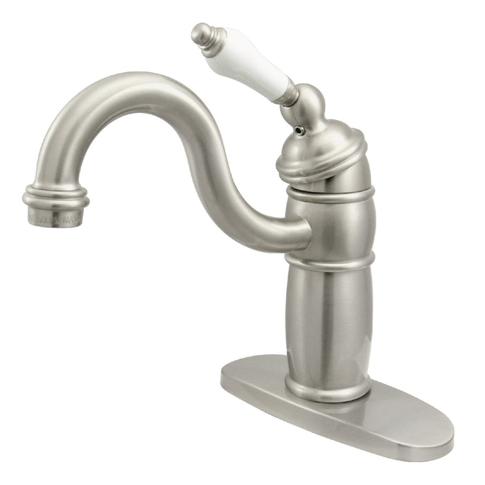 Kingston Brass KB1488PL Victorian Single-Handle Monoblock Bar Faucet, Brushed Nickel