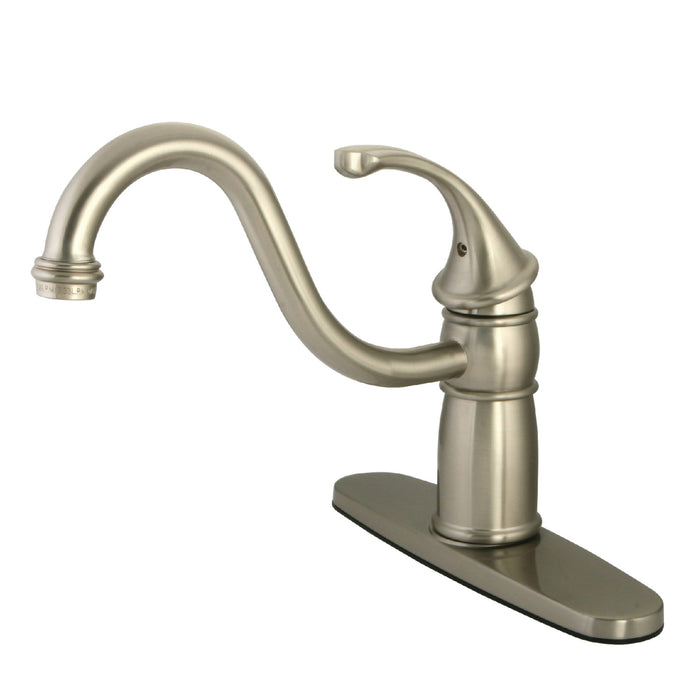 Kingston KB1578GLLS Georgian Single-Handle Kitchen Faucet , Brushed Nickel