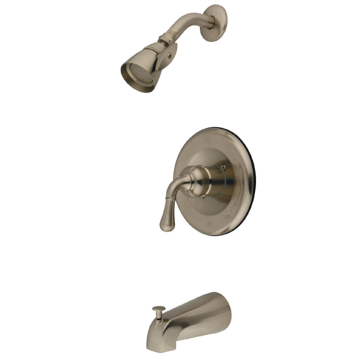 Kingston Brass KB1638T Magellan Single-Handle Pressure Balanced Tub and Shower Faucet, Trim Only, Brushed Nickel