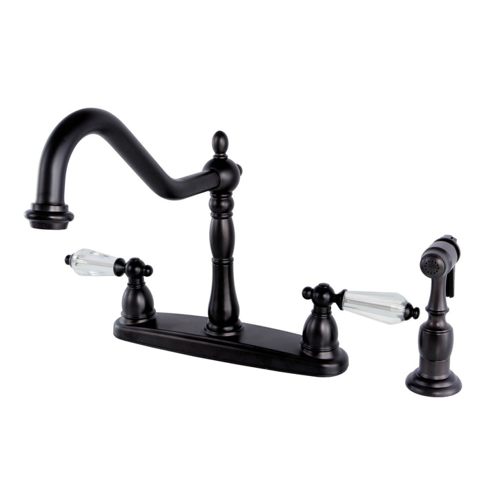 Kingston Brass KB1755WLLBS Wilshire Centerset Kitchen Faucet, Oil Rubbed Bronze