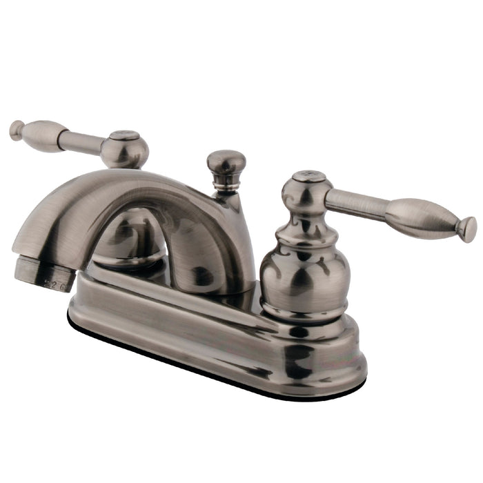 Kingston Brass KB2600KL 4 in. Centerset Bathroom Faucet, Black Stainless
