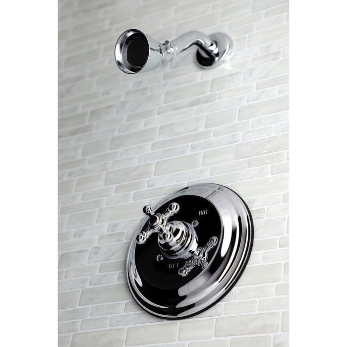 Kingston Brass KB2631BXTSO Metropolitan Single-Handle Pressure Balanced Shower Faucet, Trim Only, Polished Chrome