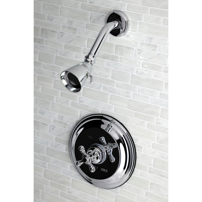 Kingston Brass KB2631BXTSO Metropolitan Single-Handle Pressure Balanced Shower Faucet, Trim Only, Polished Chrome