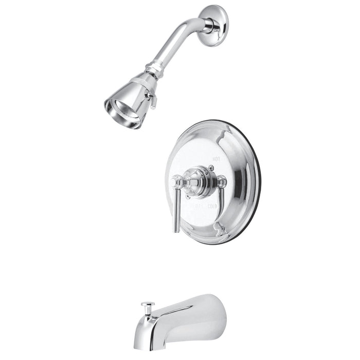 Kingston Brass KB2631ELT Elinvar Single-Handle Pressure Balanced Tub and Shower Faucet, Trim Only, Polished Chrome