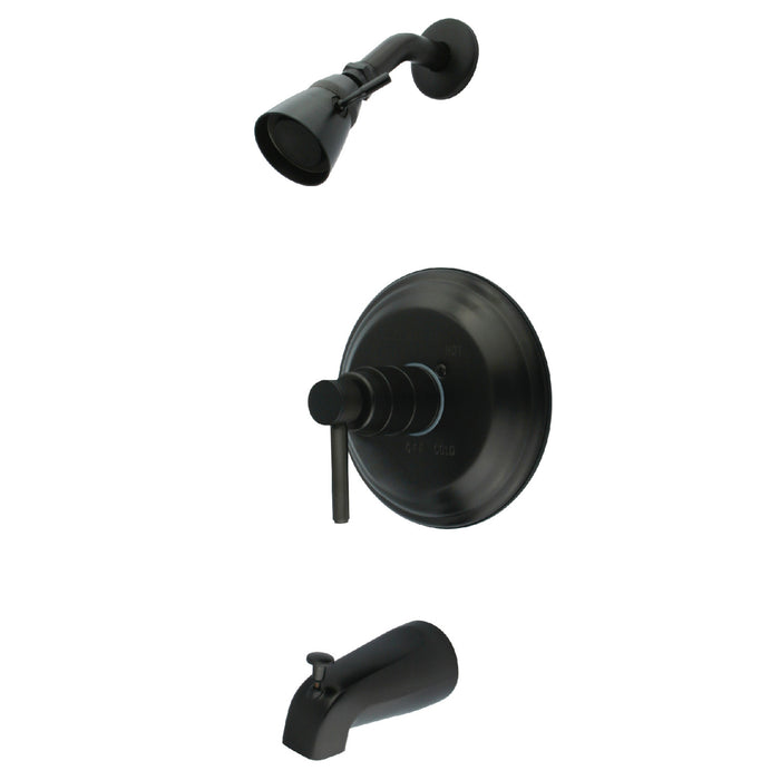 Kingston Brass KB2635DL Concord Single-Handle Pressure Balanced Tub and Shower Faucet, Oil Rubbed Bronze