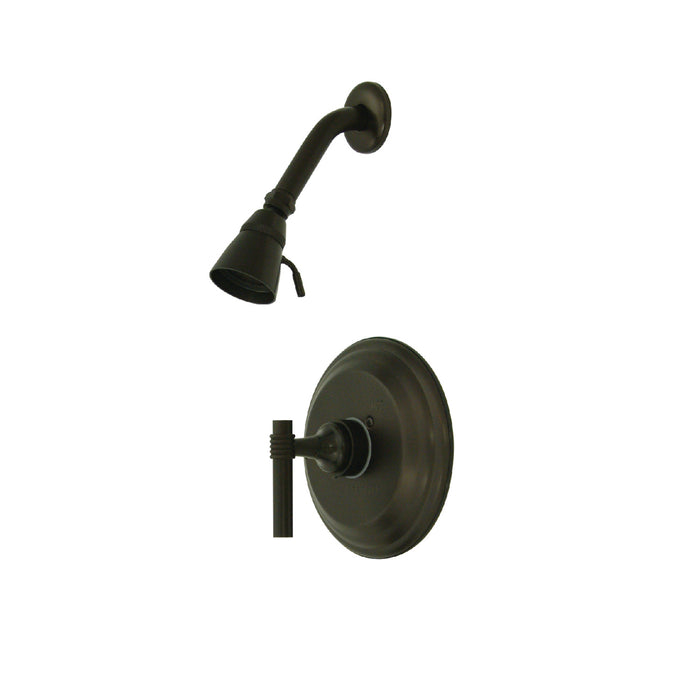 Kingston Brass KB2635MLSO Milano Single-Handle Pressure Balanced Shower Faucet, Oil Rubbed Bronze