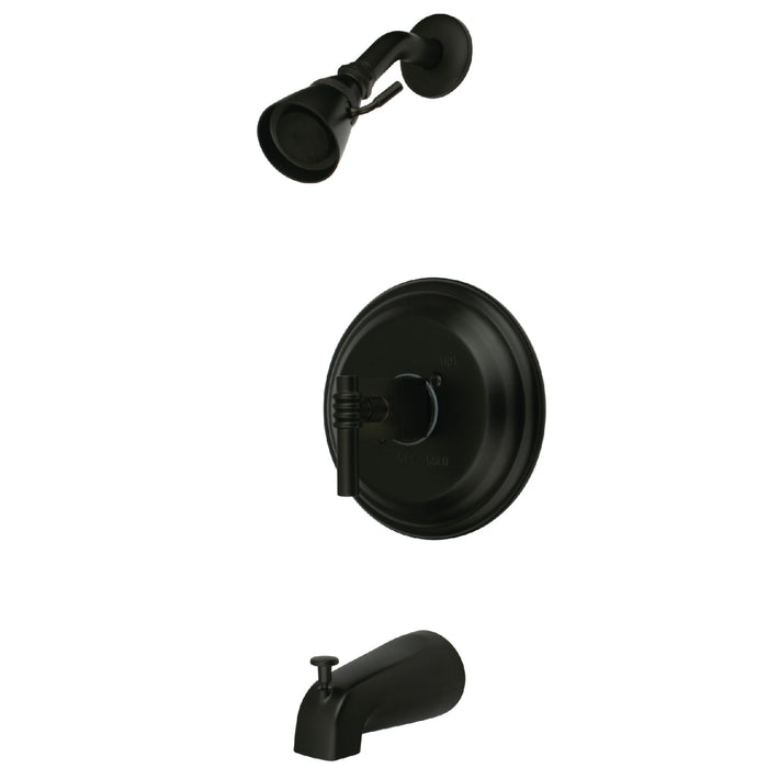 Kingston Brass KB2635QL Milano Single-Handle Pressure Balanced Tub and Shower Faucet, Oil Rubbed Bronze