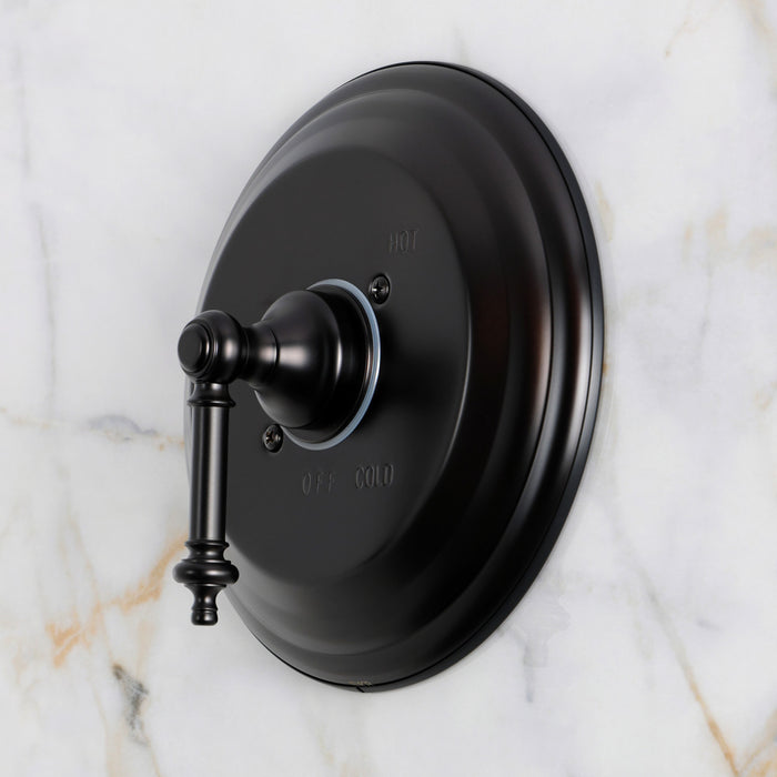 Kingston Brass KB2635TL Templeton Single-Handle Pressure Balanced Tub and Shower Faucet, Oil Rubbed Bronze