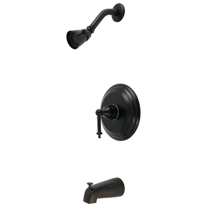 Kingston Brass KB2635TL Templeton Single-Handle Pressure Balanced Tub and Shower Faucet, Oil Rubbed Bronze