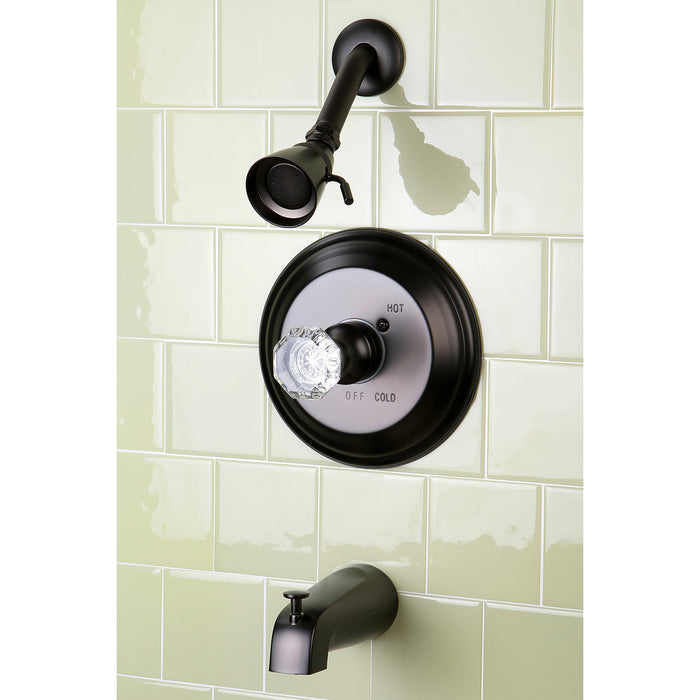Kingston Brass KB2635WCL Celebrity Single-Handle Pressure Balanced Tub and Shower Faucet, Oil Rubbed Bronze