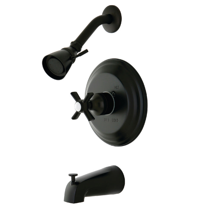 Kingston Brass KB2635ZX Millennium Single-Handle Pressure Balanced Tub and Shower Faucet, Oil Rubbed Bronze