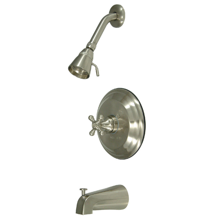 Kingston Brass KB2638BXT Metropolitan Single-Handle Pressure Balanced Tub and Shower Faucet, Trim Only, Brushed Nickel
