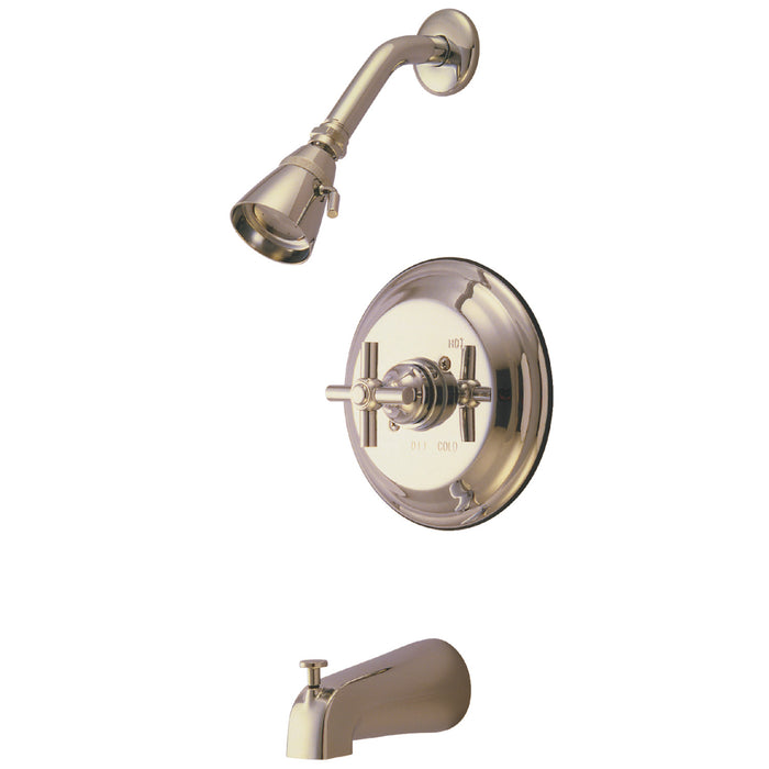 Kingston Brass KB2638EXT Single-Handle Pressure Balanced Tub and Shower Faucet, Trim Only, Brushed Nickel