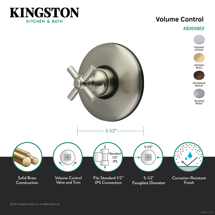 Kingston Brass KB3005EX Volume Control, Oil Rubbed Bronze