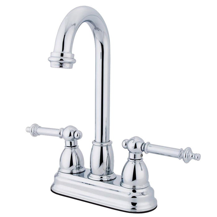 Kingston Brass KB3491TL Tremont Bar Faucet Without Pop-Up, Polished Chrome