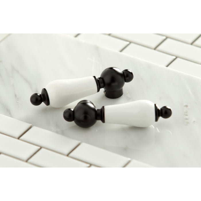 Kingston Brass KB3495PL Restoration Double-Handle 4" Centerset Bar Faucet, Oil Rubbed Bronze