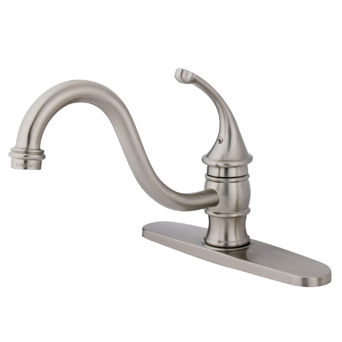 Kingston KB3578GLLS Georgian Single-Handle Kitchen Faucet, Brushed Nickel