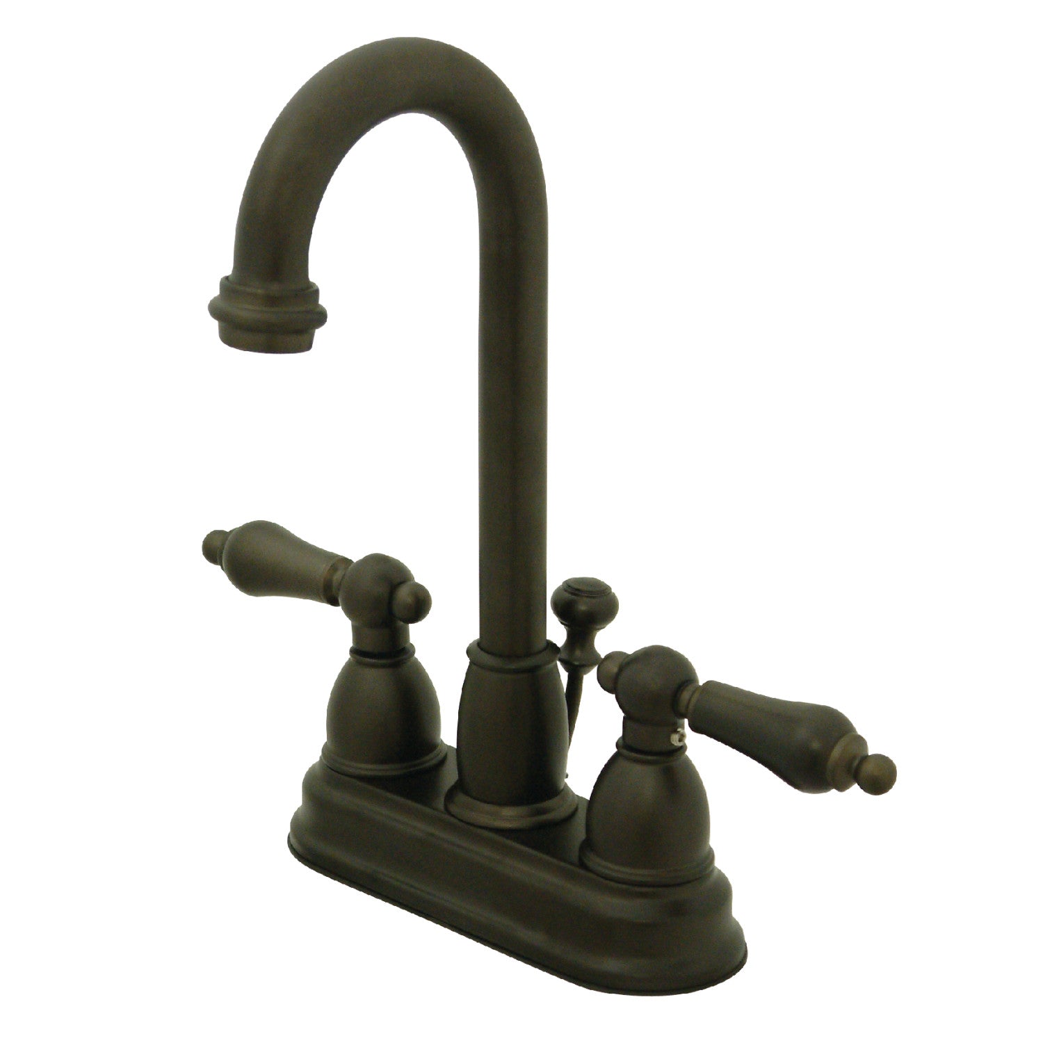 Kingston Brass KB3615AL Restoration Double-Handle 4" Centerset Bathroo ...