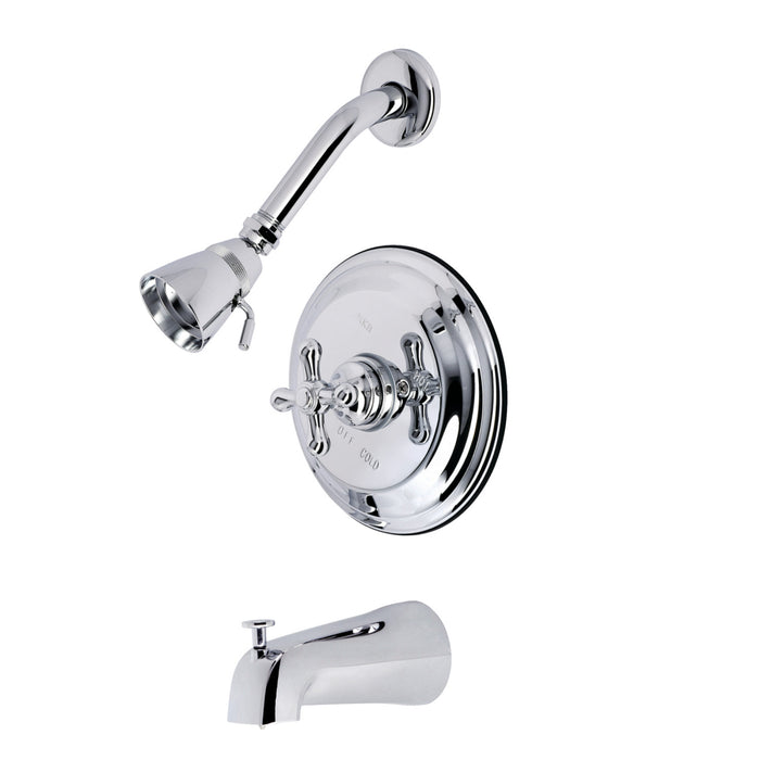 Kingston Brass KB3631AXT Single-Handle Pressure Balanced Tub and Shower Faucet, Trim Only, Polished Chrome