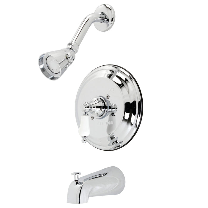 Kingston Brass KB3631PLT Single-Handle Pressure Balanced Tub and Shower Faucet, Trim Only, Polished Chrome