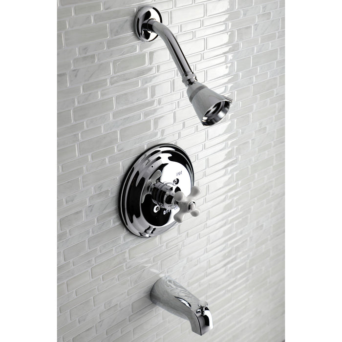 Kingston Brass KB3631PXT Single-Handle Pressure Balanced Tub and Shower Faucet, Trim Only, Polished Chrome