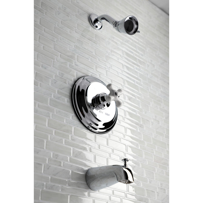Kingston Brass KB3631PXT Single-Handle Pressure Balanced Tub and Shower Faucet, Trim Only, Polished Chrome