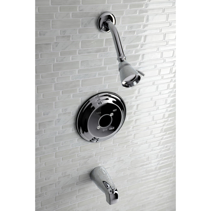 Kingston Brass KB3631TLH Pressure Balanced Tub and Shower Faucet, Trim Only without Handle, Polished Chrome