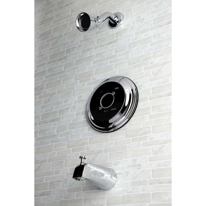 Kingston Brass KB3631TLH Pressure Balanced Tub and Shower Faucet, Trim Only without Handle, Polished Chrome