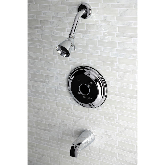 Kingston Brass KB3631TLH Pressure Balanced Tub and Shower Faucet, Trim Only without Handle, Polished Chrome