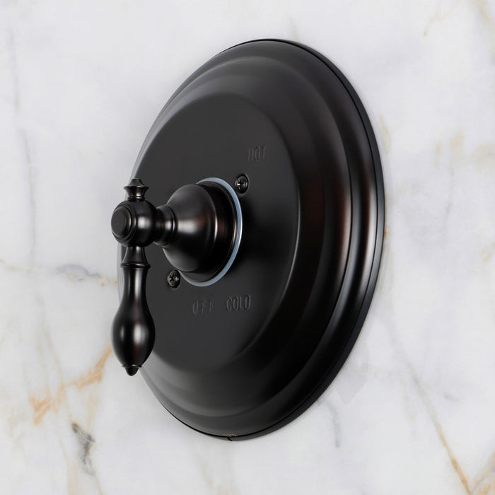 Kingston KB3635ACLE American Classic Single-Handle Pressure Balanced Shower Valve and Trim Set - Valve Included, Oil Rubbed Bronze