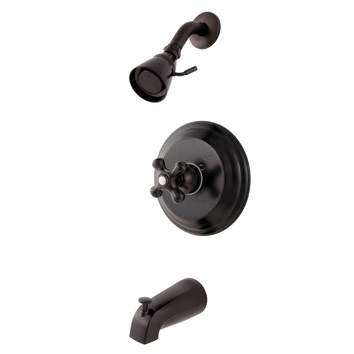 Kingston Brass KB3635PKX Duchess Single-Handle Pressure Balanced Tub and Shower Faucet, Oil Rubbed Bronze