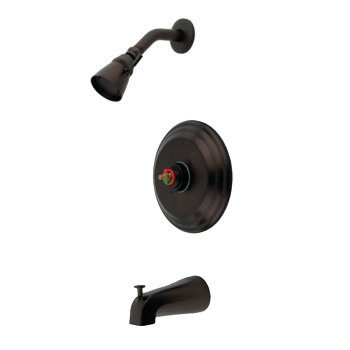 Kingston Brass KB3635TLH Pressure Balanced Tub and Shower Faucet, Trim Only without Handle, Oil Rubbed Bronze
