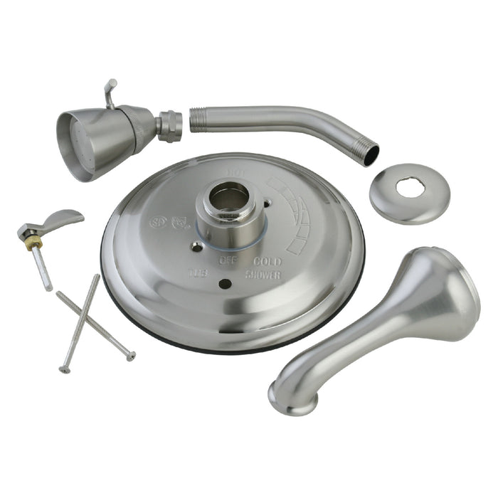 Kingston Brass KB36380TLH Single-Handle Pressure Balanced Tub and Shower Faucet, Trim Only without Handle, Brushed Nickel