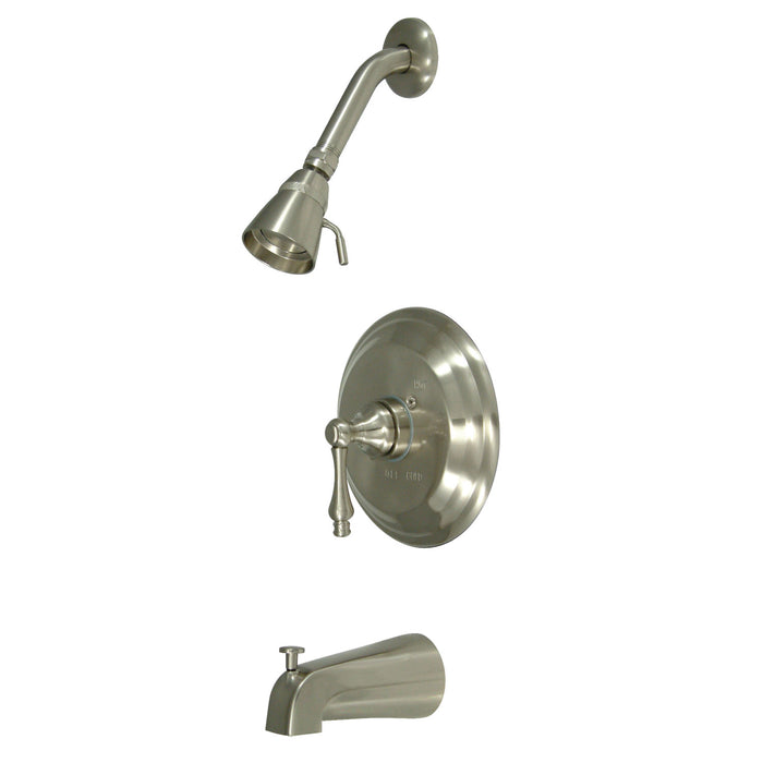 Kingston Brass KB3638ALT Vintage Single-Handle Pressure Balanced Tub and Shower Faucet, Trim Only, Brushed Nickel