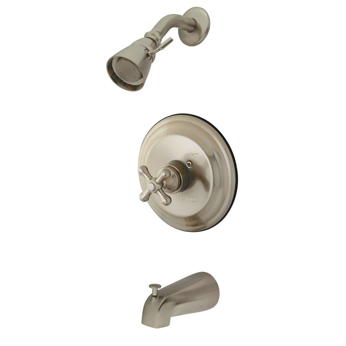 Kingston Brass KB3638AXT Single-Handle Pressure Balanced Tub and Shower Faucet, Trim Only, Brushed Nickel