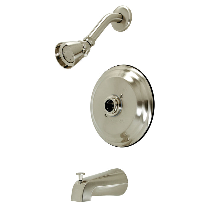 Kingston Brass KB3638TLH Pressure Balanced Tub and Shower Faucet, Trim Only without Handle, Brushed Nickel