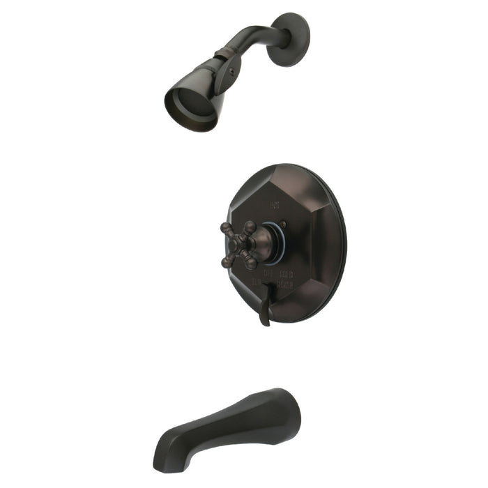 Kingston Brass KB46350BX English Vintage Single-Handle Pressure Balanced Tub and Shower Faucet, Oil Rubbed Bronze