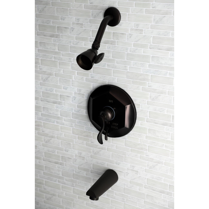 Kingston Brass KB46350DFL Single-Handle Pressure Balanced Tub and Shower Faucet, Oil Rubbed Bronze