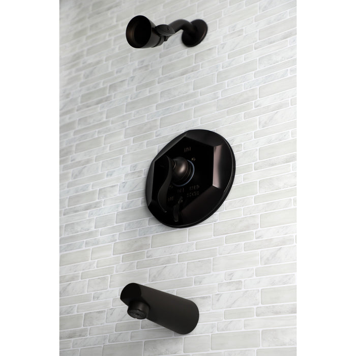 Kingston Brass KB46350DFL Single-Handle Pressure Balanced Tub and Shower Faucet, Oil Rubbed Bronze