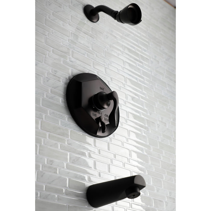 Kingston Brass KB46350DFL Single-Handle Pressure Balanced Tub and Shower Faucet, Oil Rubbed Bronze