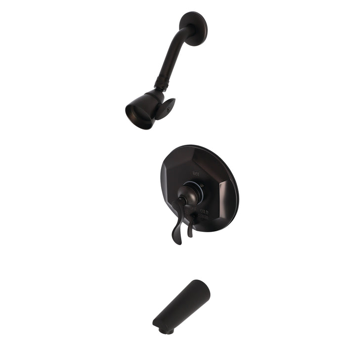 Kingston Brass KB46350DFL Single-Handle Pressure Balanced Tub and Shower Faucet, Oil Rubbed Bronze