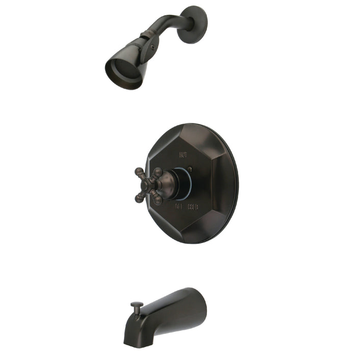 Kingston Brass KB4635BX English Vintage Single-Handle Pressure Balanced Tub and Shower Faucet, Oil Rubbed Bronze