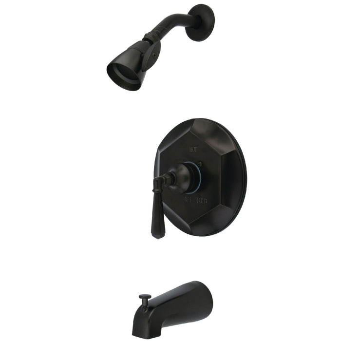 Kingston Brass KB4635HL Metropolitan Single-Handle Pressure Balanced Tub and Shower Faucet, Oil Rubbed Bronze