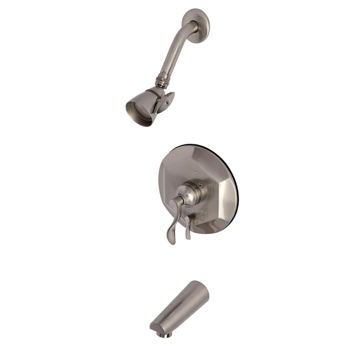 Kingston Brass KB46380DFL Single-Handle Pressure Balanced Tub and Shower Faucet, Brushed Nickel