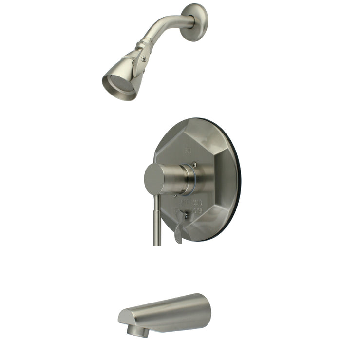 Kingston Brass KB46380DL Concord Single-Handle Pressure Balanced Tub and Shower Faucet, Brushed Nickel