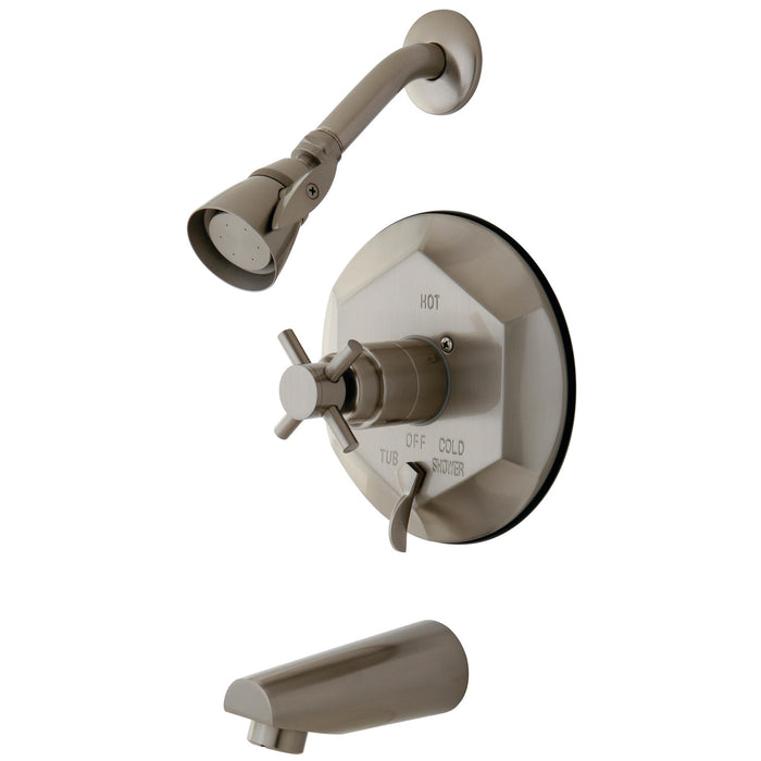 Kingston Brass KB46380DX Concord Single-Handle Pressure Balanced Tub and Shower Faucet, Brushed Nickel
